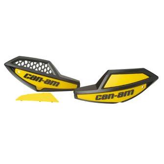 Handlebar Wind Deflectors Yellow / Black Щитки пластиковые противоветровые для квадроцикла